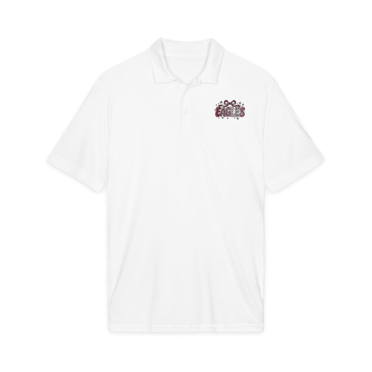 Eagles Embroidered Floral Crest Polo Shirt