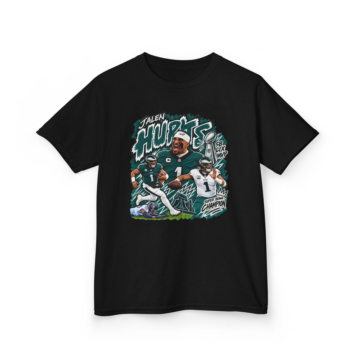 YOUTH Jalen Hurts Graphic T-Shirt - Sunday Standouts Sketch Series