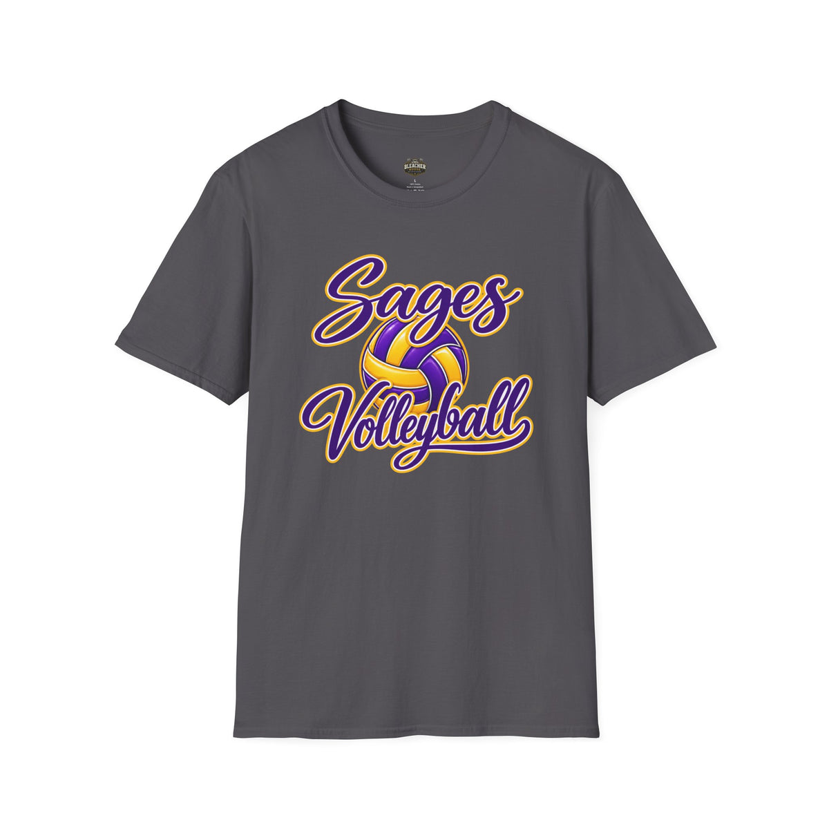 Sages Volleyball T-Shirt — Purple & Gold Team Tee