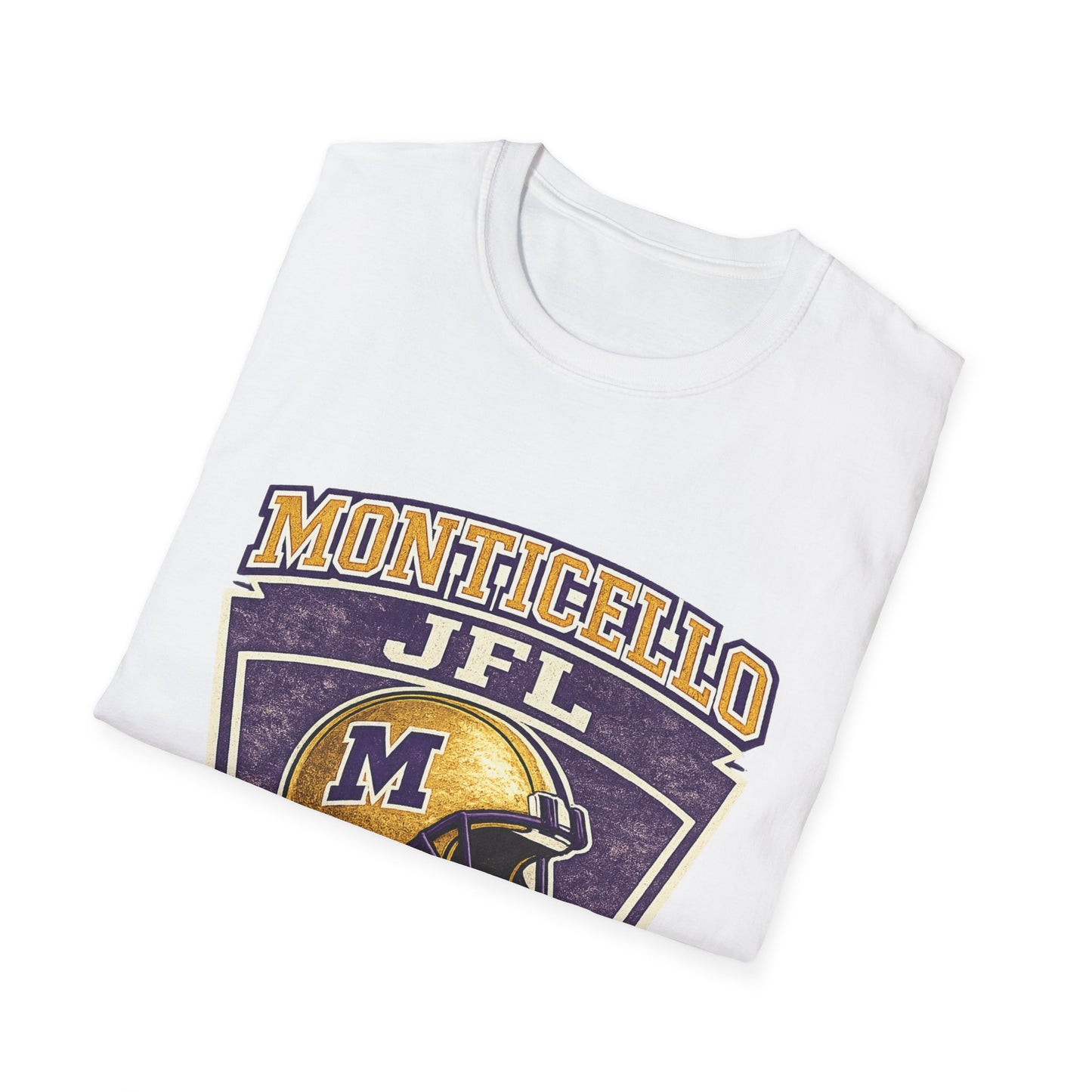 Monticello JFL Football T‑Shirt — Vintage Helmet Tee