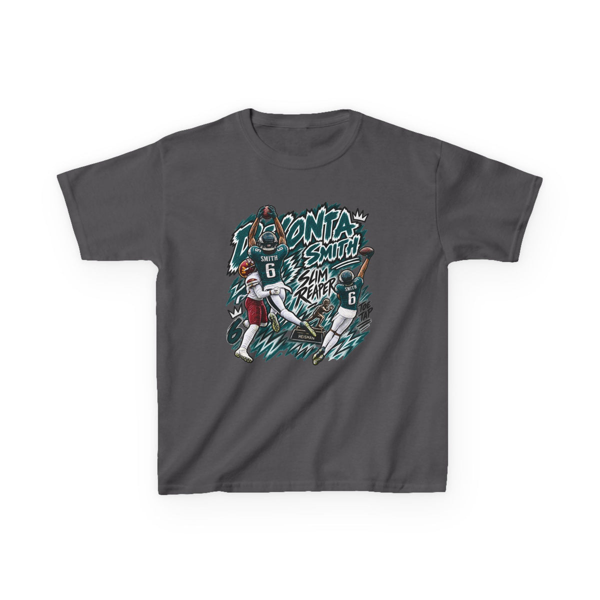 YOUTH Devonta Smith, SLIM REAPER Graphic T-Shirt - Sunday Standouts Sketch Series