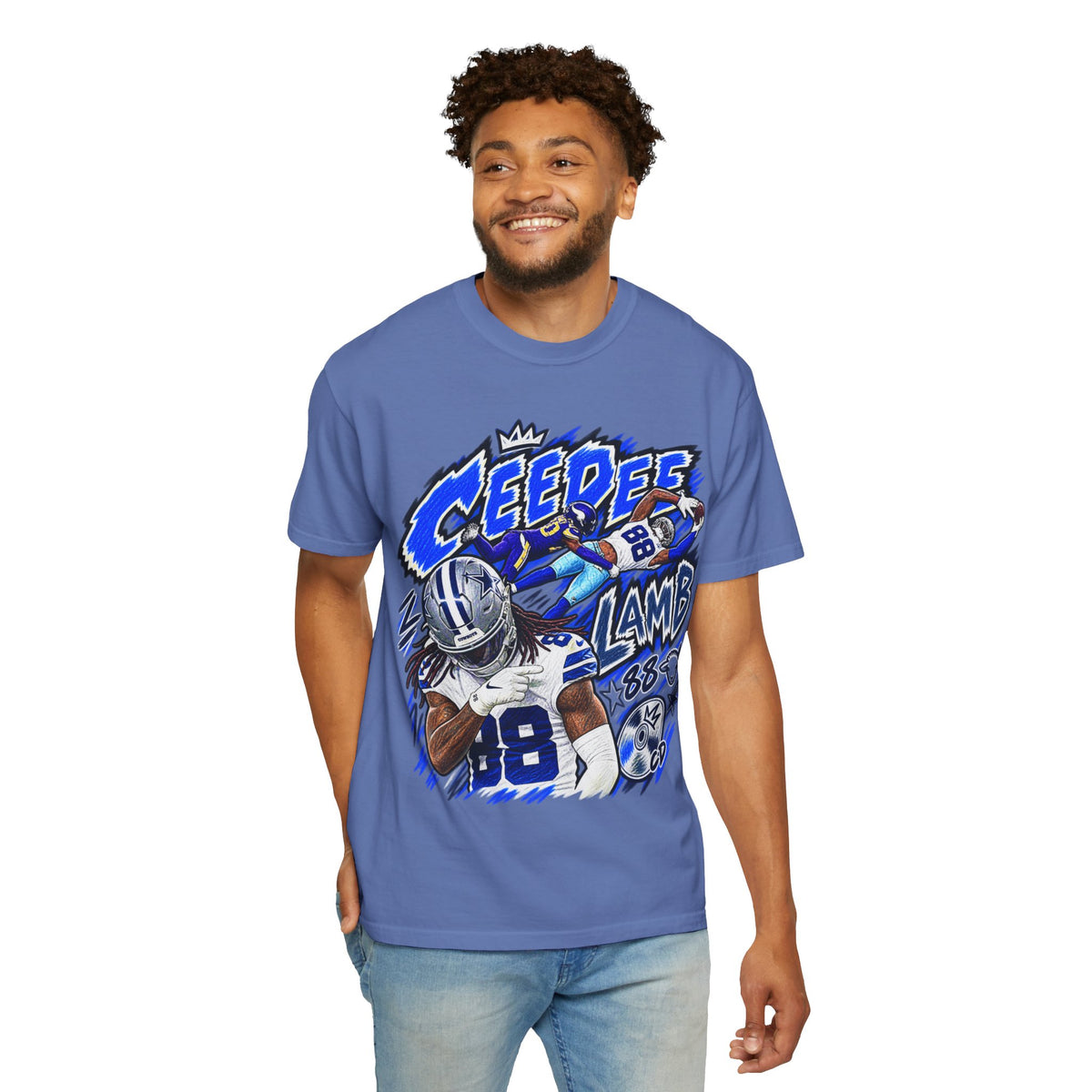 CeeDee Lamb Graphic T-Shirt - Sunday Standouts Sketch Series