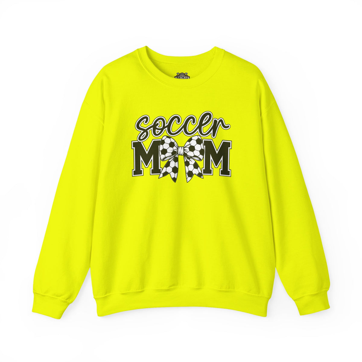 Soccer Mom Crewneck Sweatshirt — Cheer Mom Graphic Pullover with Soccer Bow