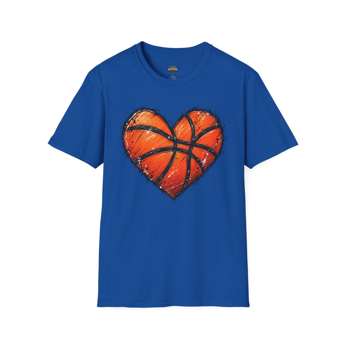 Basketball Heart T-Shirt — Athletic Love Tee for Players & Fans