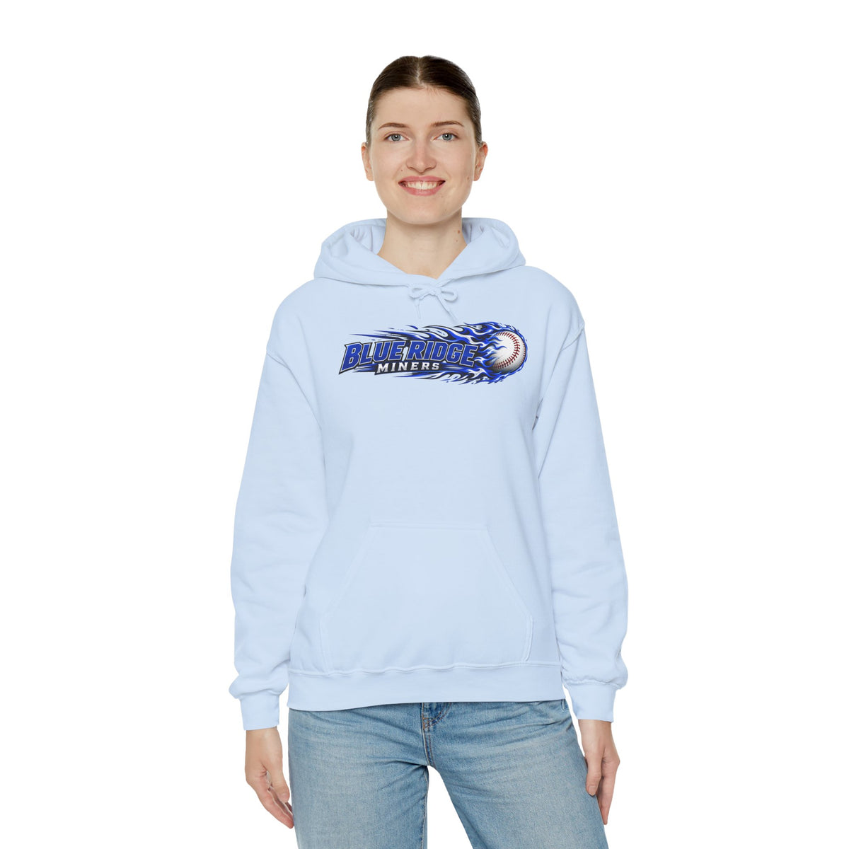 Blue Ridge Miners Flaming Baseball Hoodie – Flaming Ball Hoodie