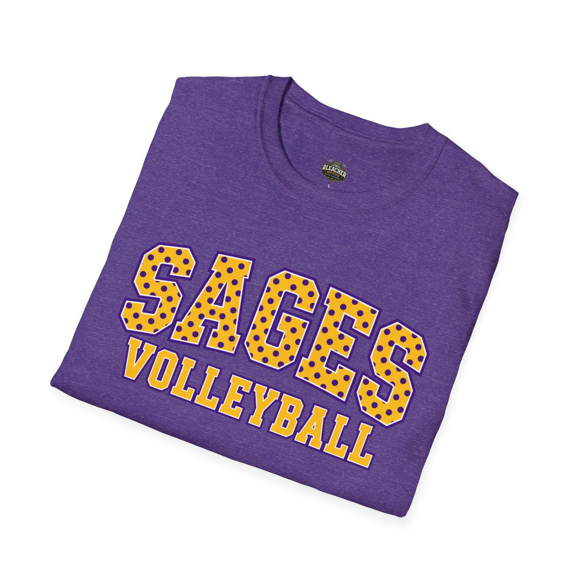 Sages Volleyball Team T‑Shirt — Retro Polka Dot Varsity Tee