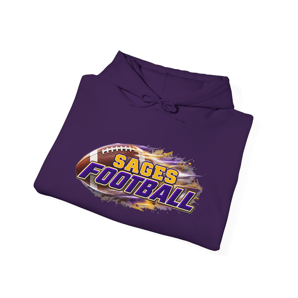 Sages Flaming Football Hoodie