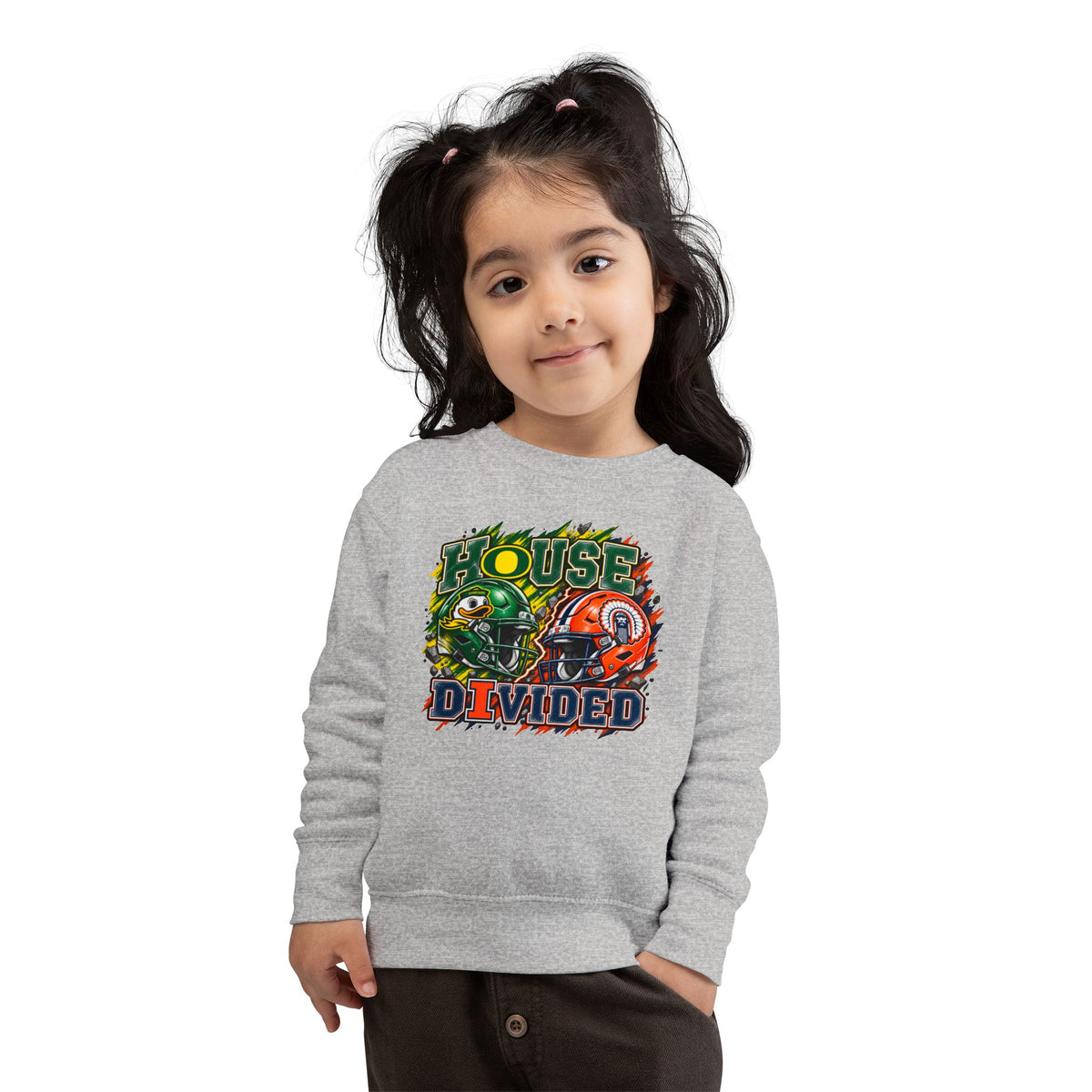 TODDLER House Divided Sweatshirt - Illinois vs Oregon