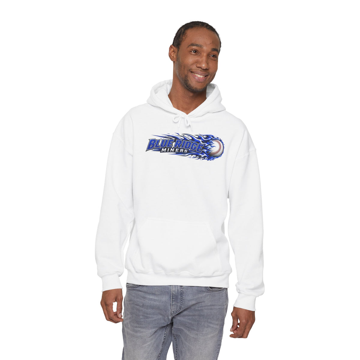 Blue Ridge Miners Flaming Baseball Hoodie – Flaming Ball Hoodie