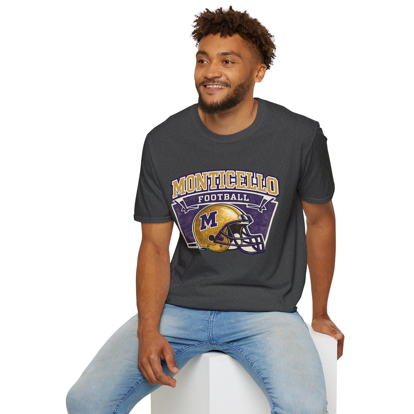 Monticello Football T-Shirt — Vintage Helmet Tee