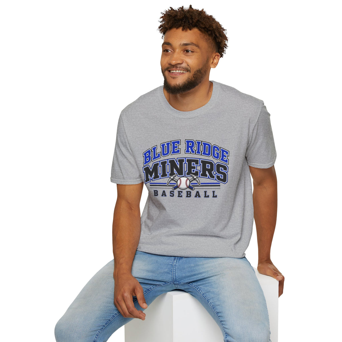 Blue Ridge Miners Baseball T-Shirt - Unisex Softstyle Tee