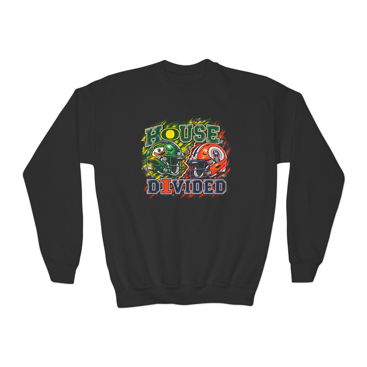 YOUTH House Divided Crewneck Sweatshirt – Illinois vs Oregon