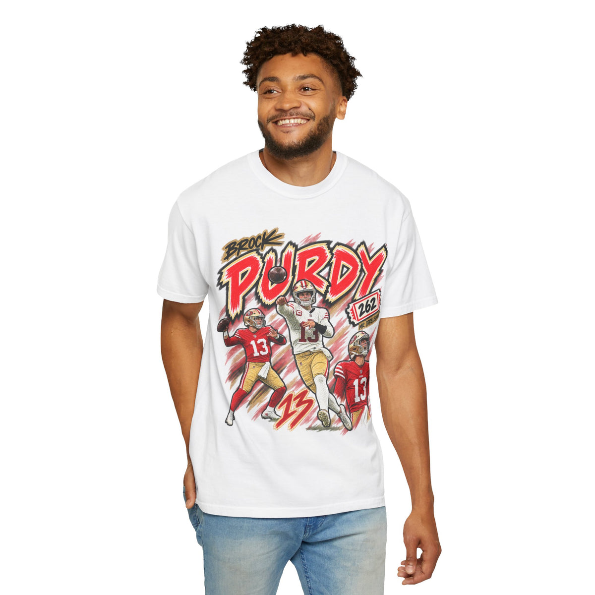 Brock Purdy, MR. IRRELEVANT Graphic T-Shirt - Sunday Standouts Sketch Series