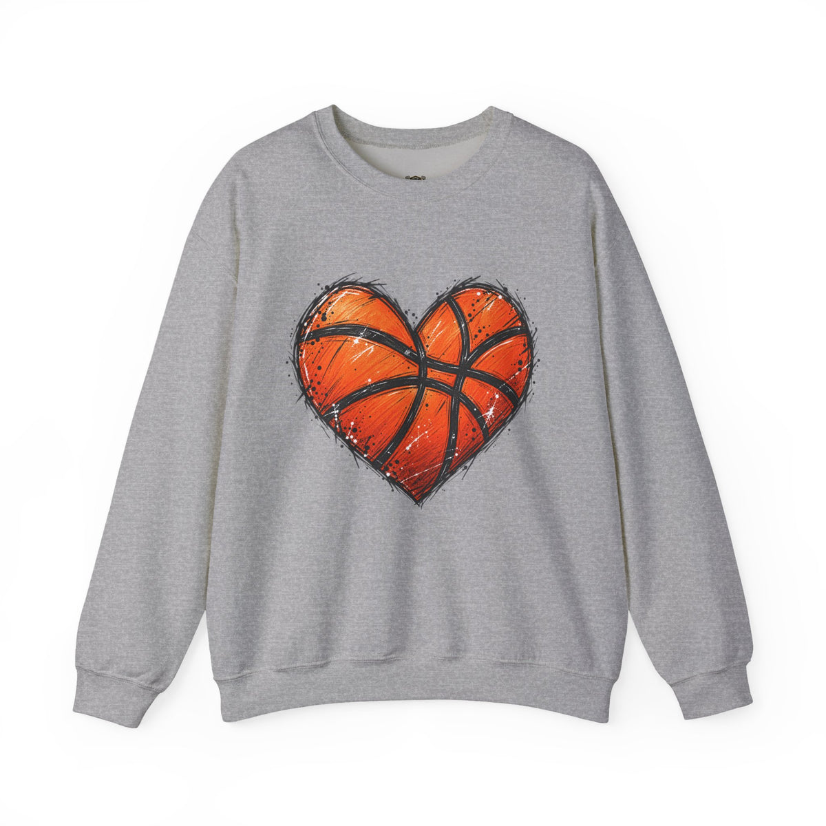 Basketball Heart Crewneck Sweatshirt