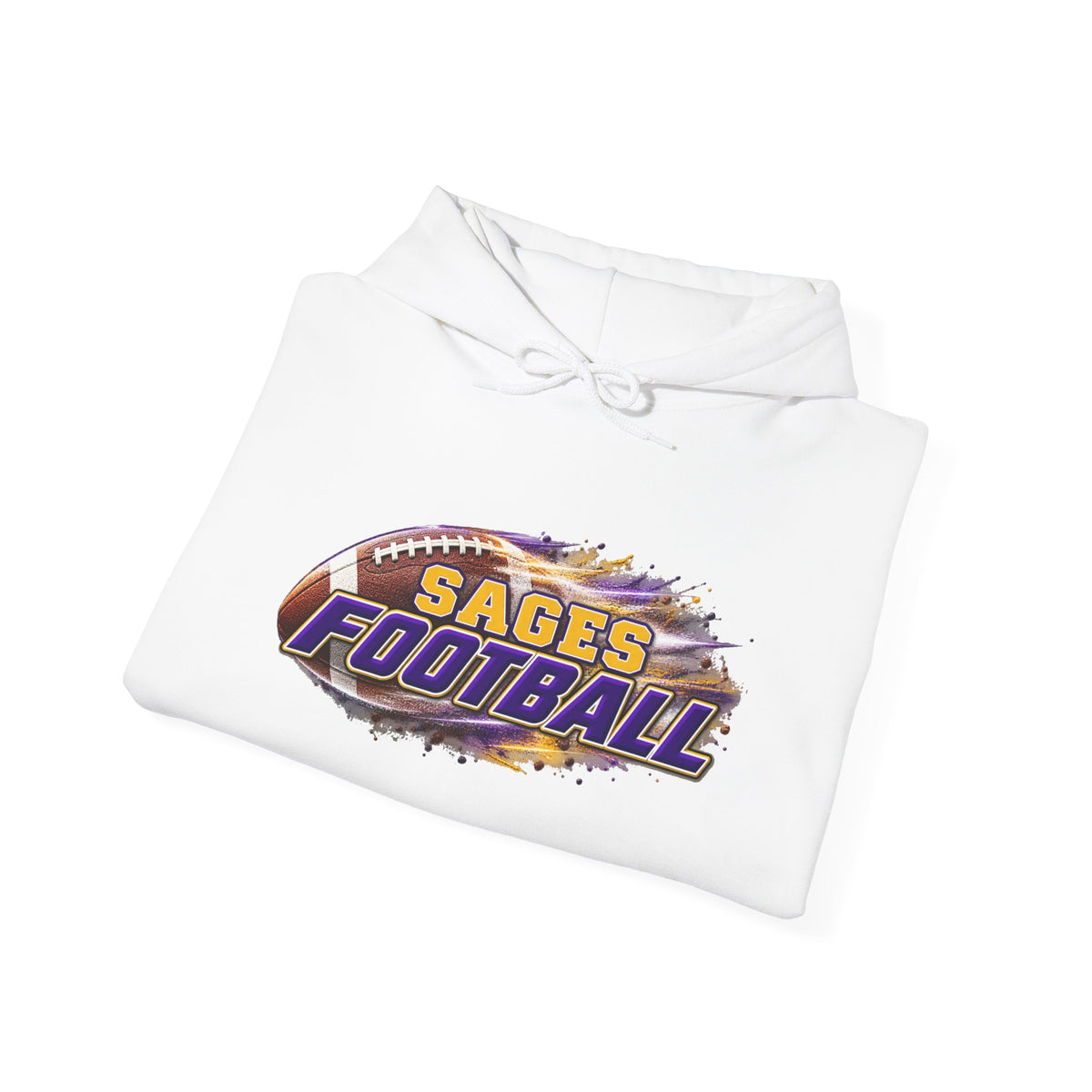 Sages Flaming Football Hoodie