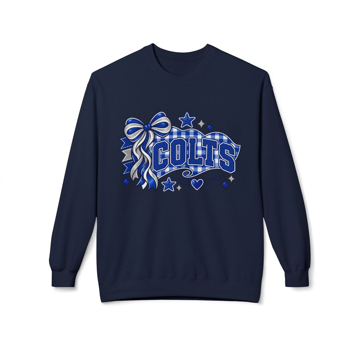 Colts Ribbon & Banner Crewneck Sweatshirt - Team Spirit Pullover