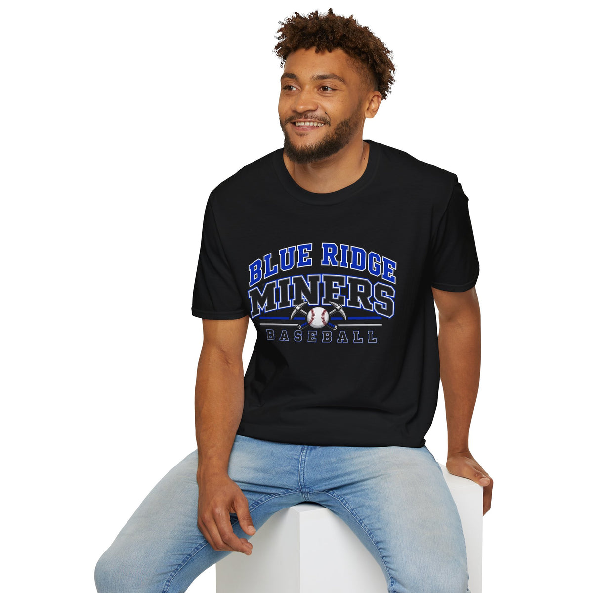 Blue Ridge Miners Baseball T-Shirt - Unisex Softstyle Tee