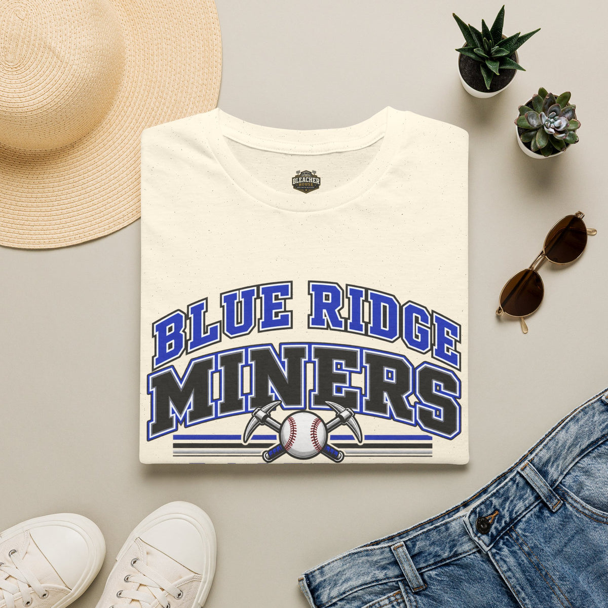 Blue Ridge Miners Baseball T-Shirt - Unisex Softstyle Tee
