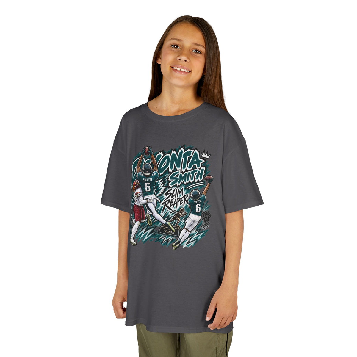 YOUTH Devonta Smith, SLIM REAPER Graphic T-Shirt - Sunday Standouts Sketch Series