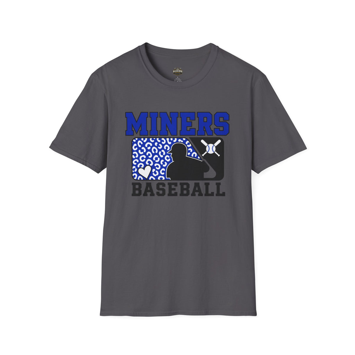 Miners Baseball T-Shirt — Leopard Print Batter Graphic Tee