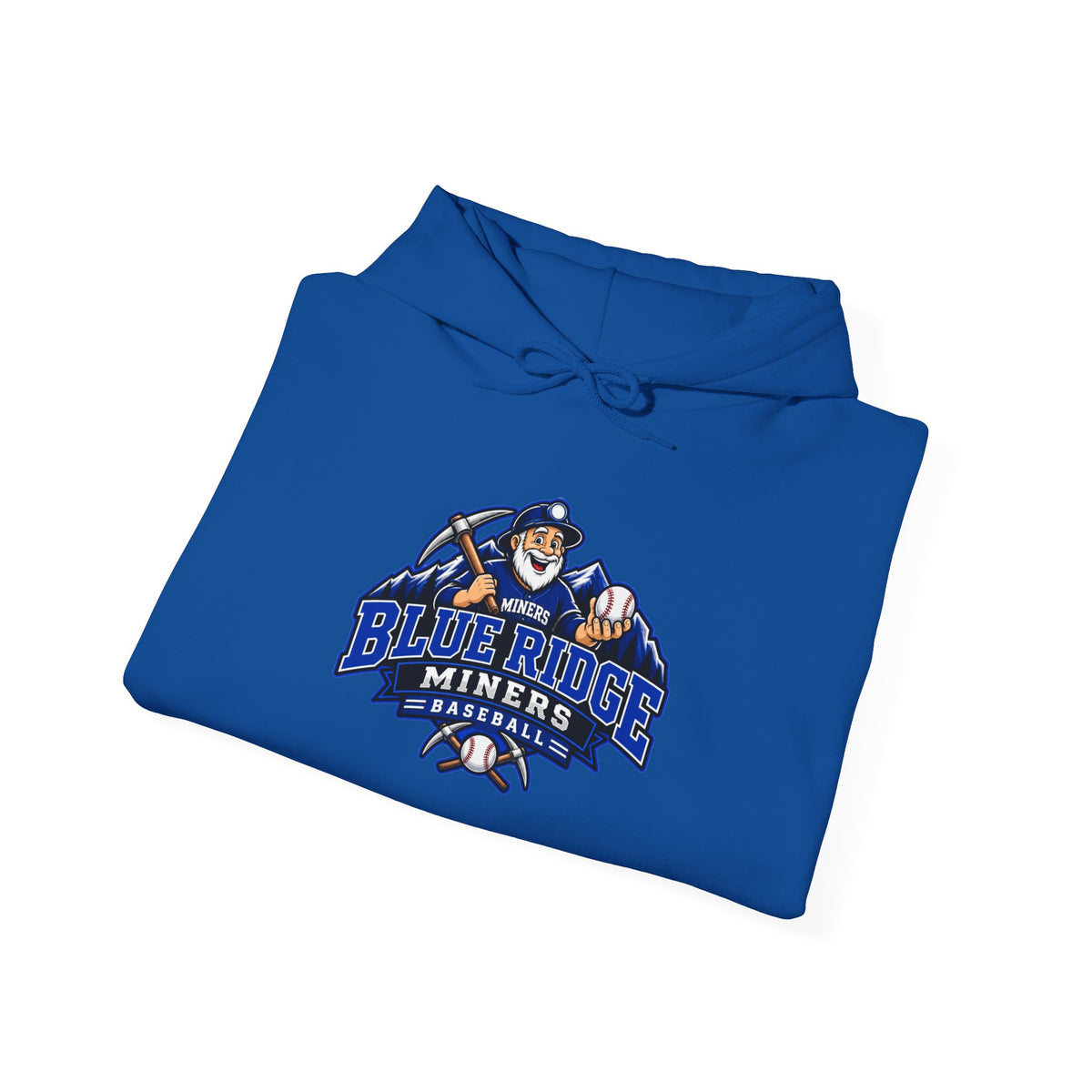 Blue Ridge Miners Mascot Logo Hoodie