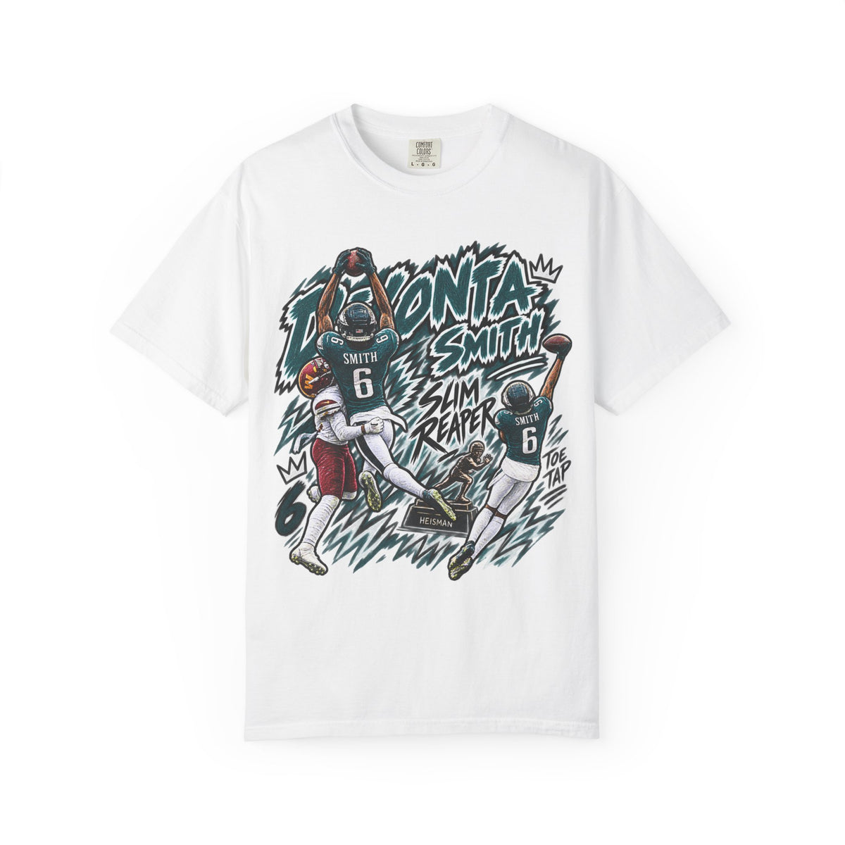 Devonta Smith, SLIM REAPER Graphic T-Shirt - Sunday Standouts Sketch Series