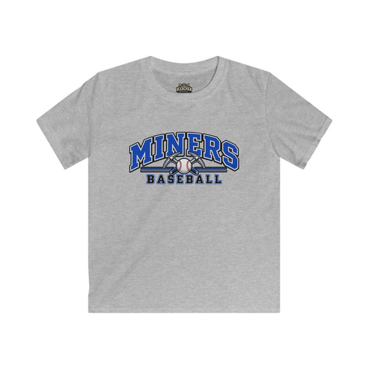 YOUTH Miners Baseball T-Shirt – Team Logo Youth Unisex Softstyle T shirt