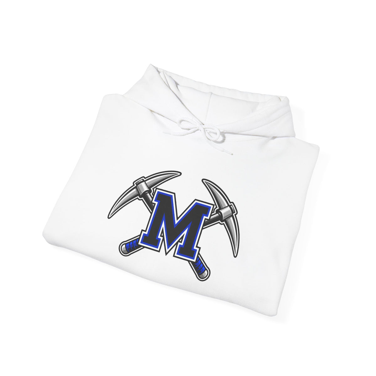 Miners M Logo Hoodie - Cross Pickaxe Graphic M Logo