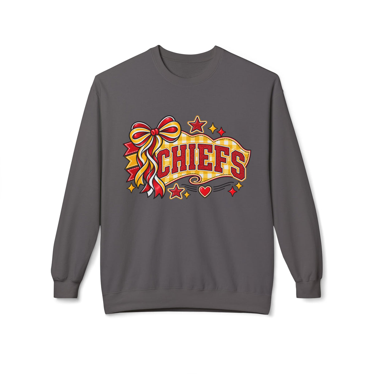 Chiefs Ribbon & Banner Crewneck Sweatshirt - Team Spirit Pullover