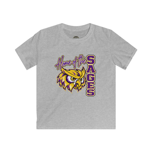 Kids Tee - Home of the Sages Owl School Spirit Shirt