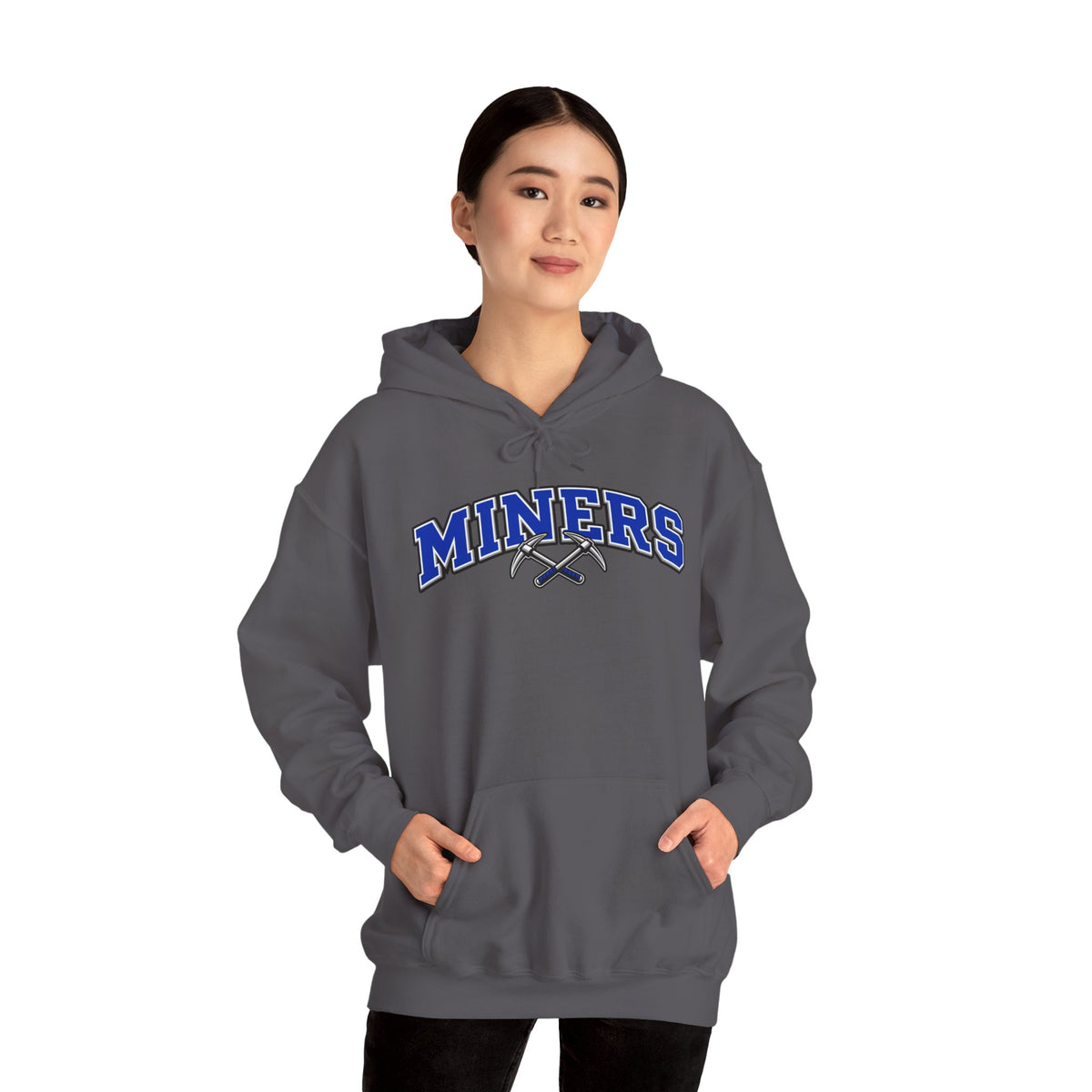 Miners Block Letter and Logo Hoodie