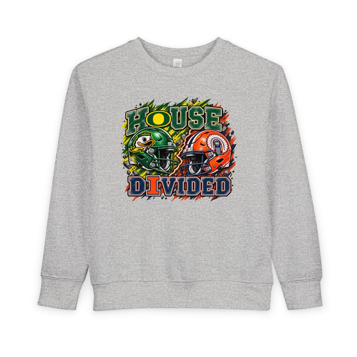 TODDLER House Divided Sweatshirt - Illinois vs Oregon