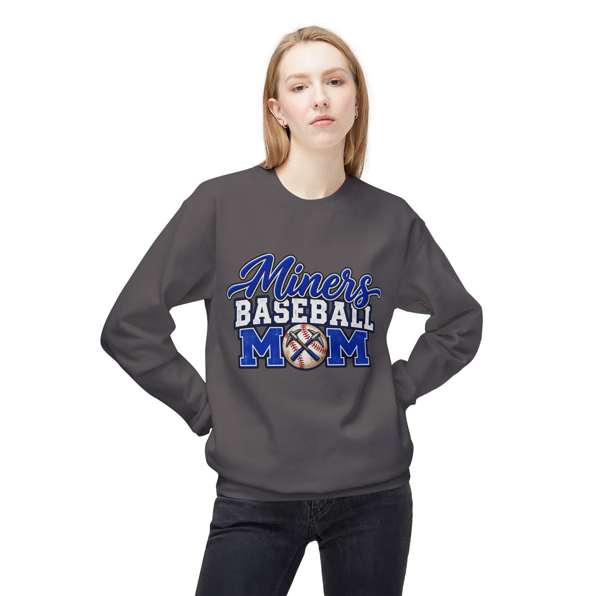 Miners Baseball Mom Sweatshirt – Team Spirit Crewneck for Baseball Moms