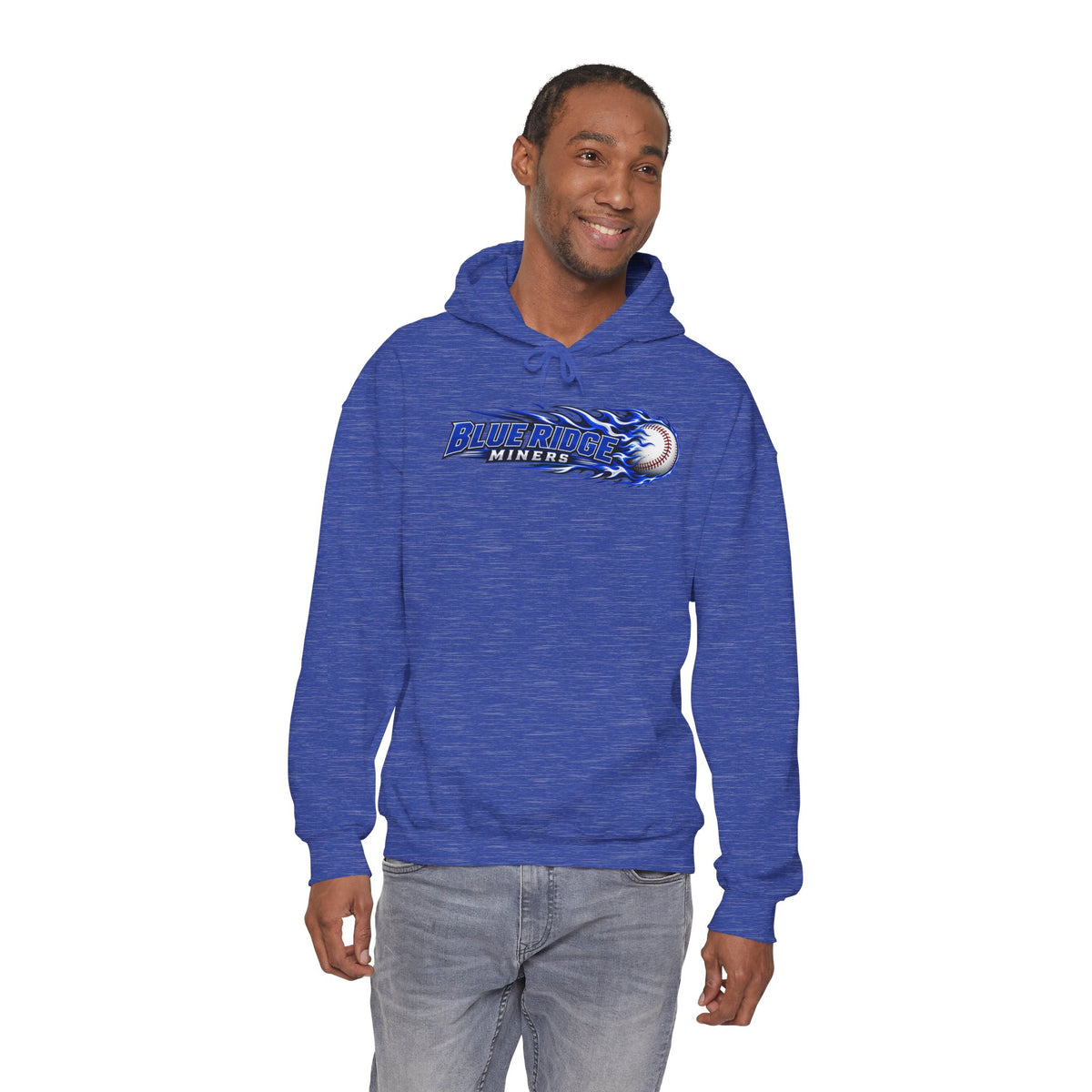 Blue Ridge Miners Flaming Baseball Hoodie – Flaming Ball Hoodie