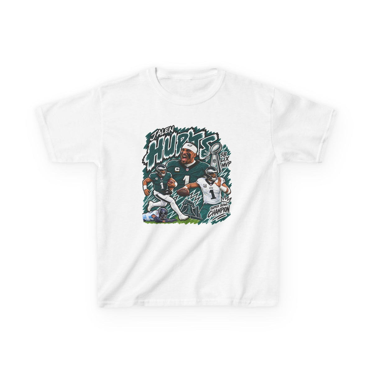 YOUTH Jalen Hurts Graphic T-Shirt - Sunday Standouts Sketch Series