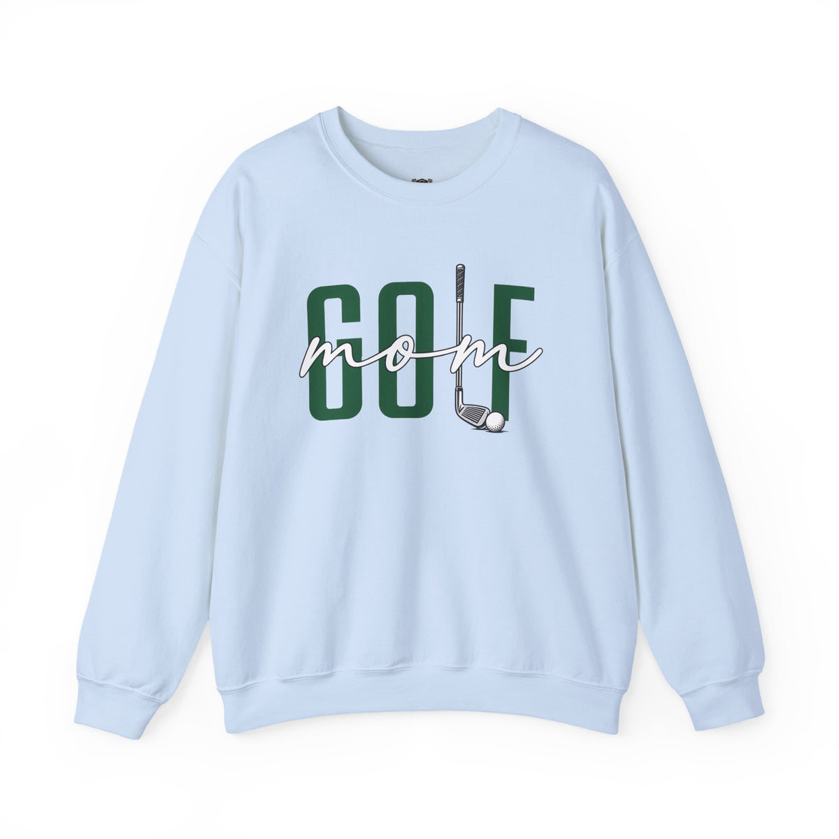 Golf Mom Crewneck Sweatshirt — 'MOM Graphic with Ball