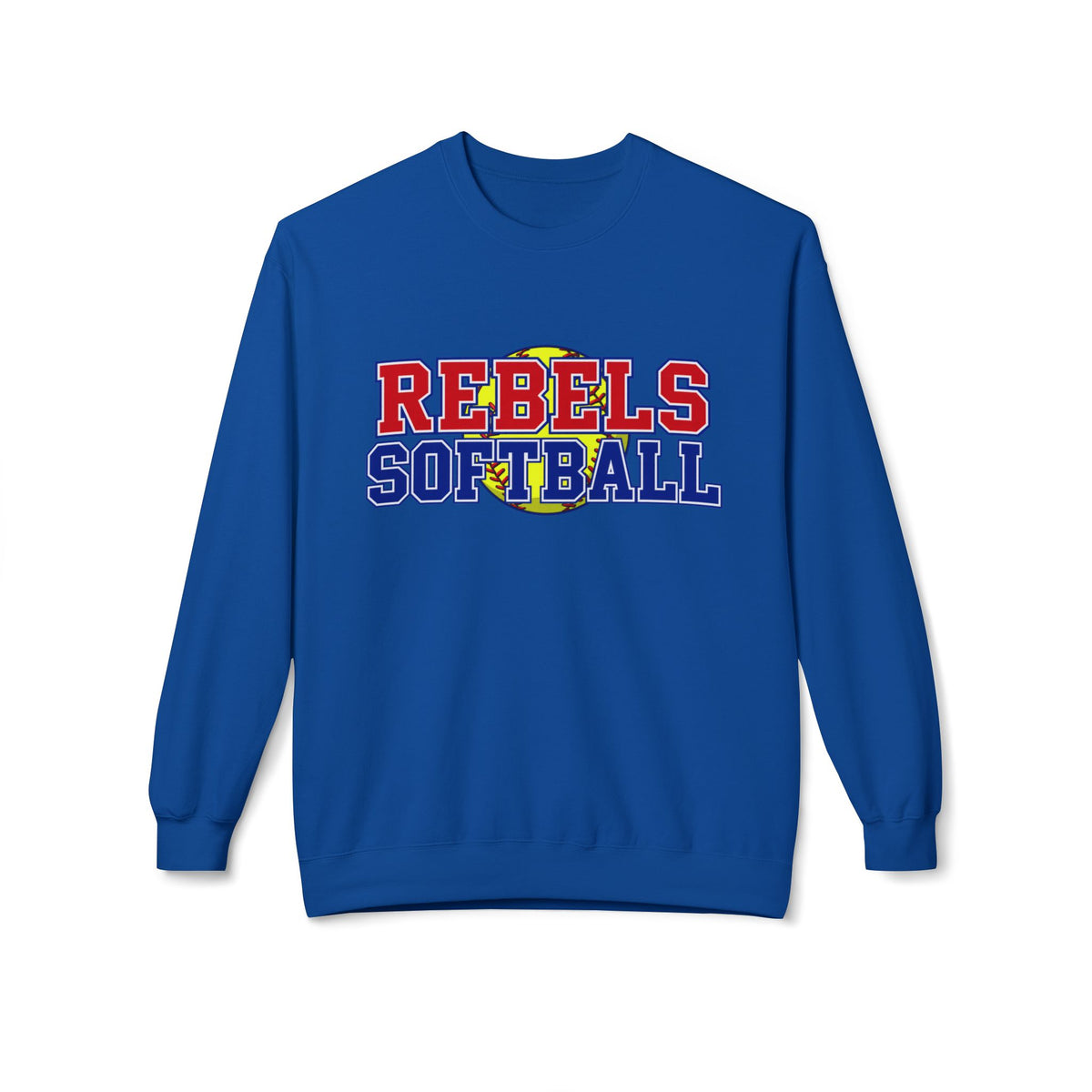 Rebels Softball Crewneck Sweatshirt — Team Spirit Soft Fleece