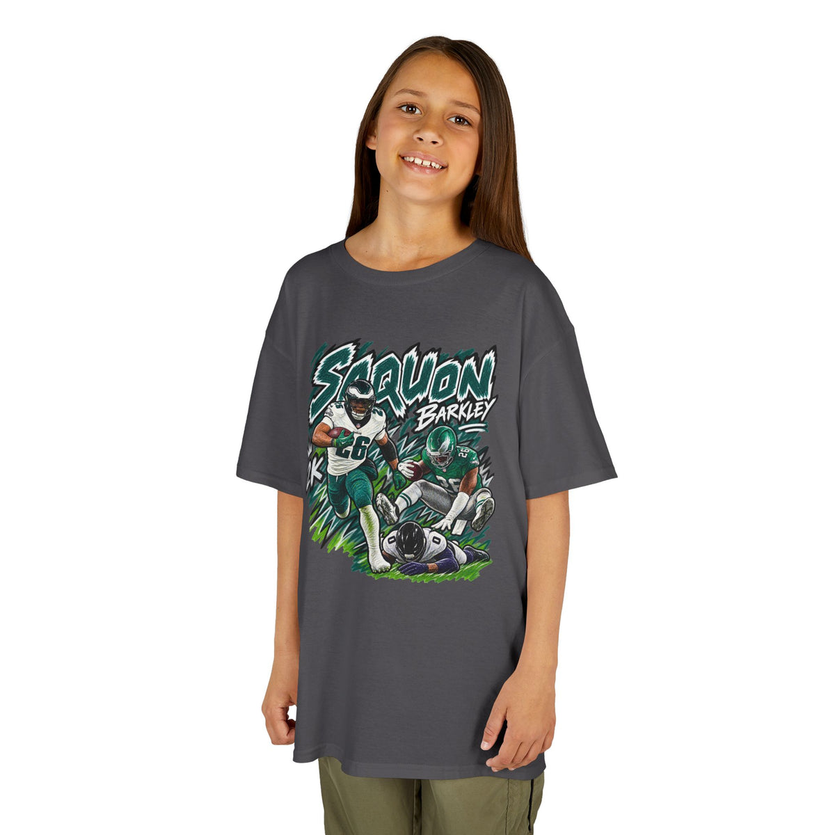 YOUTH Saquon Barkley Graphic T-Shirt - Sunday Standouts Sketch Series