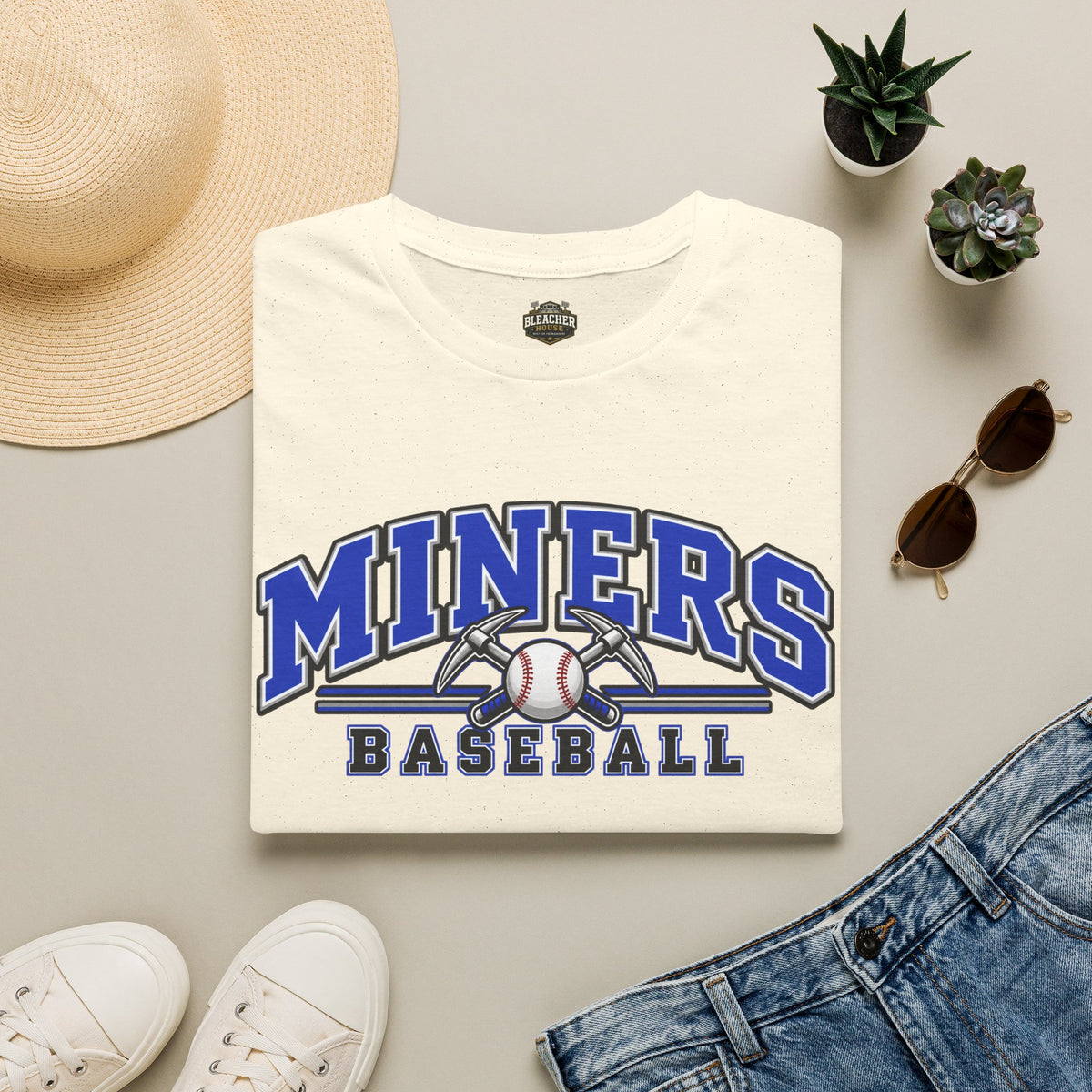 Miners Baseball T-Shirt – Team Logo Unisex Softstyle T shirt