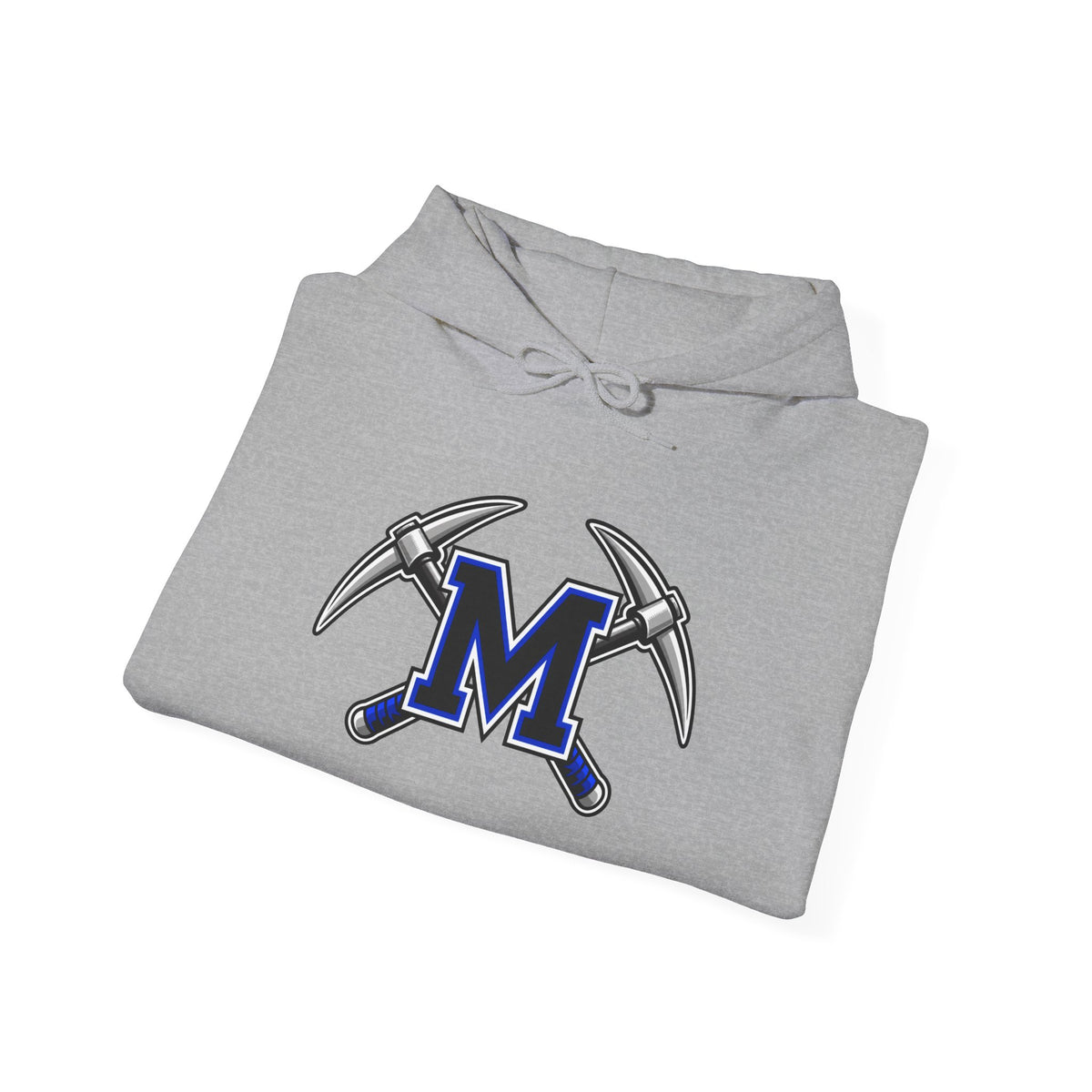 Miners M Logo Hoodie - Cross Pickaxe Graphic M Logo