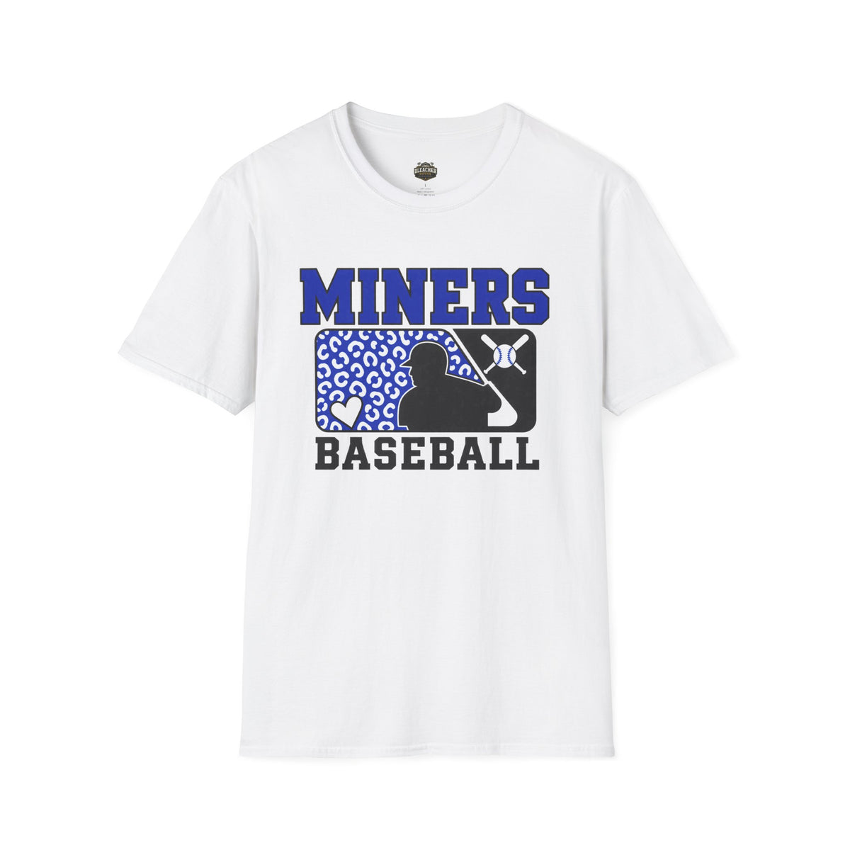 Miners Baseball T-Shirt — Leopard Print Batter Graphic Tee