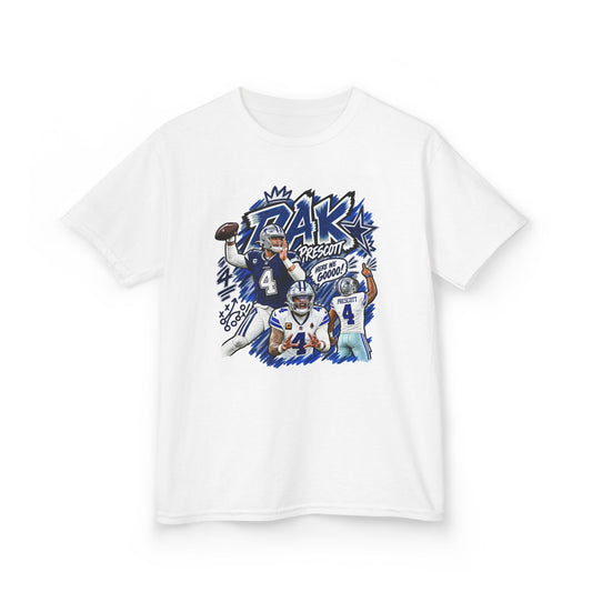YOUTH Dak Prescott Graphic T-Shirt - Sunday Standouts Sketch Series
