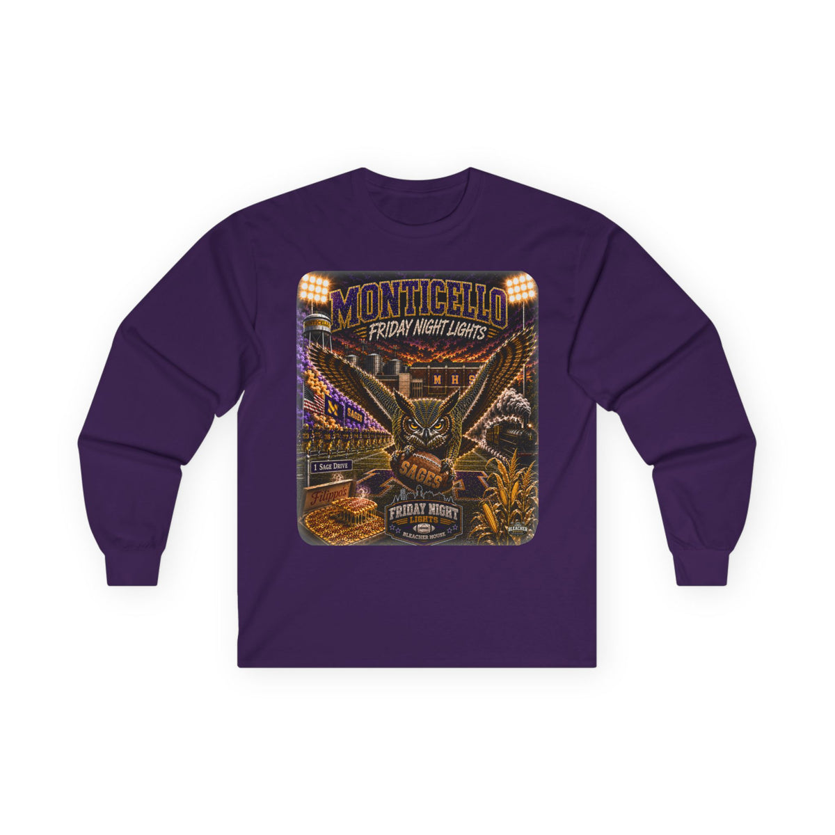 Friday Night Lights Long Sleeve Tee - MONTICELLO Edition