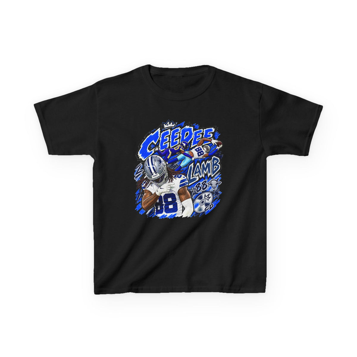 YOUTH CeeDee Lamb Graphic T-Shirt - Sunday Standouts Sketch Series