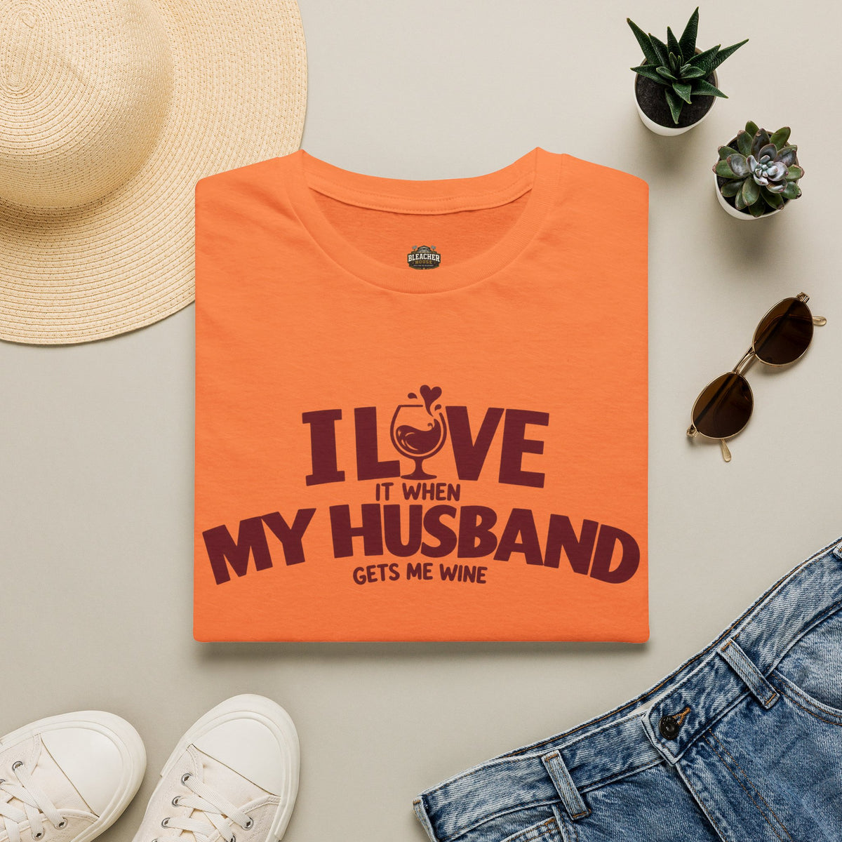 I Love It When My Husband Gets Me Wine T-Shirt — Funny Wine Lover Gift