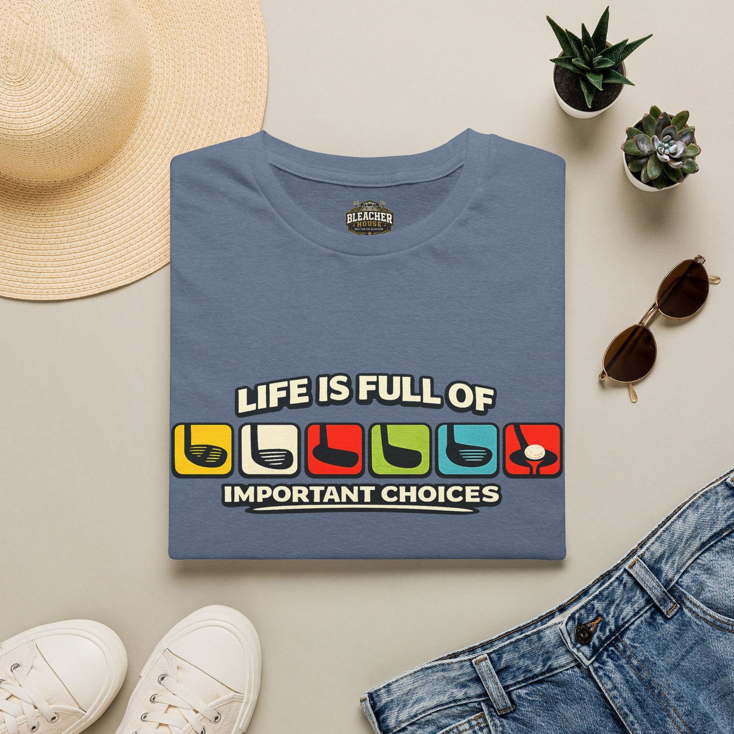 T‑Shirt — "Life Is Full Of Important Choices" Retro Game Controller Graphic