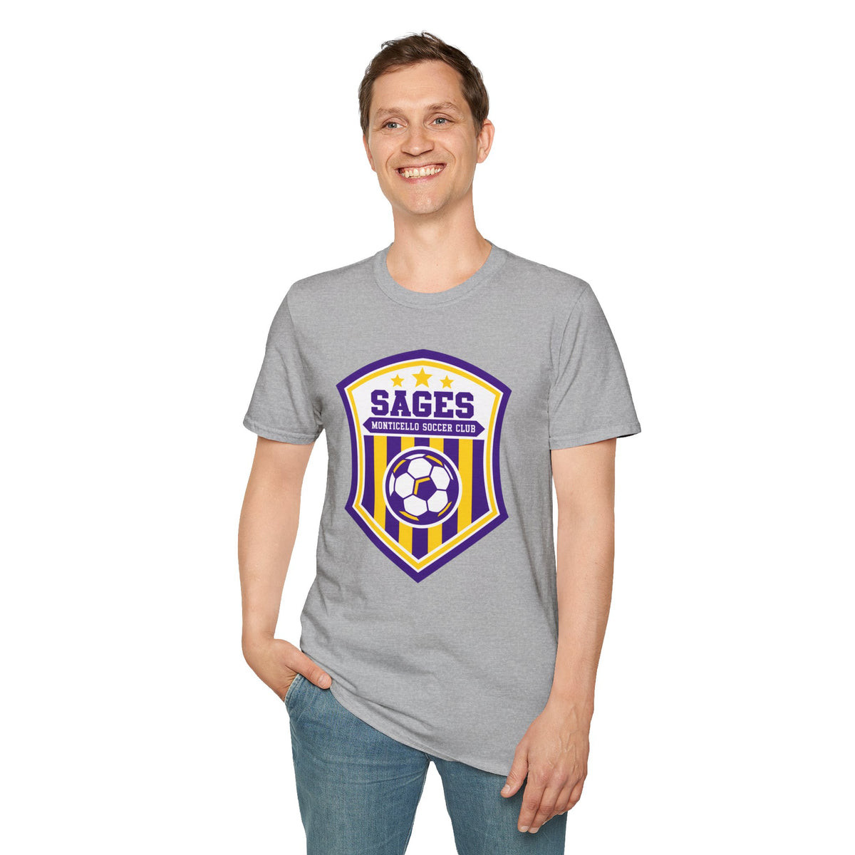 Monticello Soccer Club Crest Logo T shirt