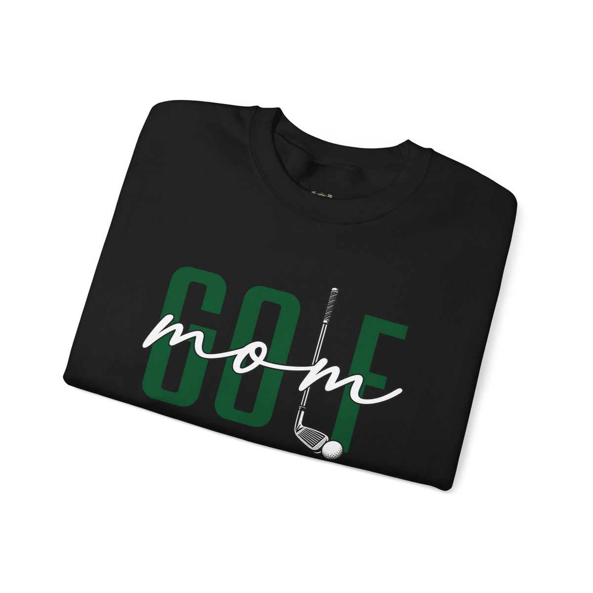 Golf Mom Crewneck Sweatshirt — 'MOM Graphic with Ball