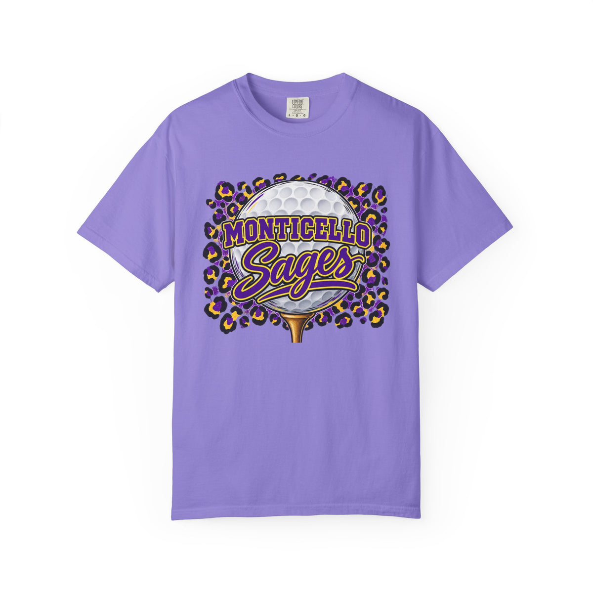 Monticello Sages Golf Leopard Mascot T-Shirt