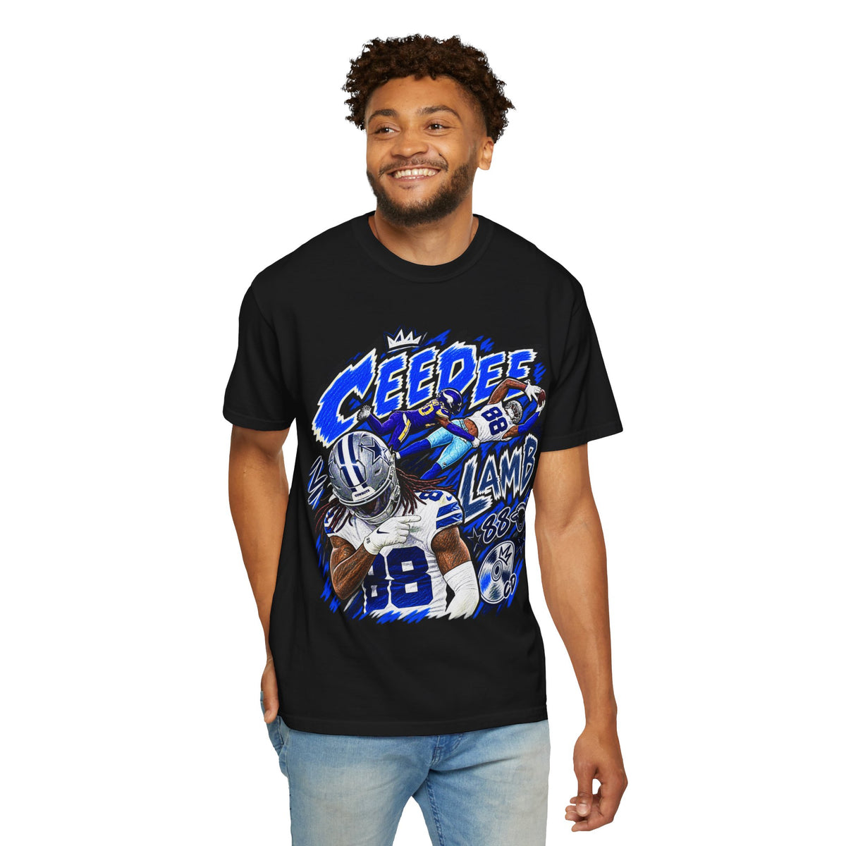 CeeDee Lamb Graphic T-Shirt - Sunday Standouts Sketch Series